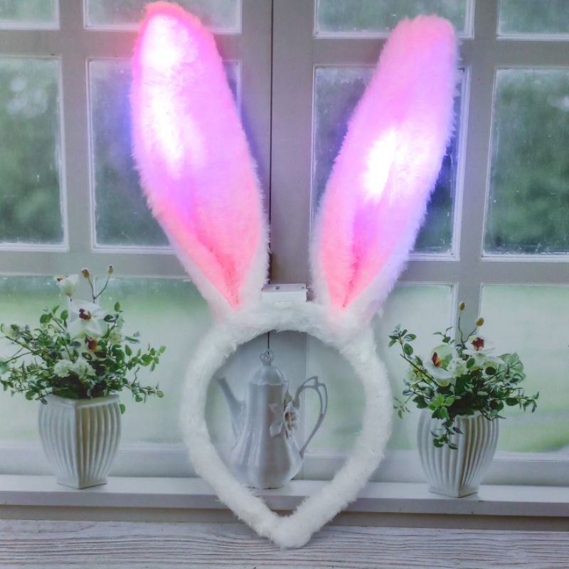 Bunny Kelinci Led Bando Pesta Ulang Tahun Baru