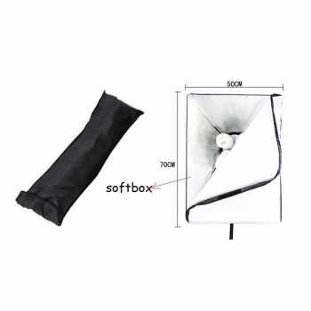 TaffSTUDIO Payung Softbox Reflektor 50x70cm E27 Four Lamp Socket KS65