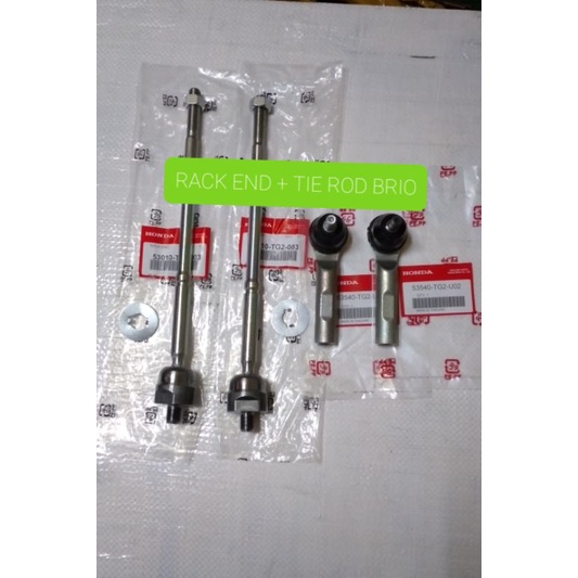 LONG TIE ROD RACK END + TIE ROD HONDA BRIO  2013 - 2020