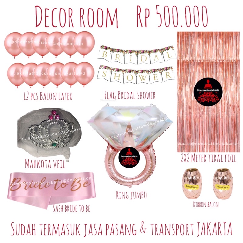 PAKET DEKOR ROOM | SUDAH TERMASUK JASA PASANG | JAKARTA