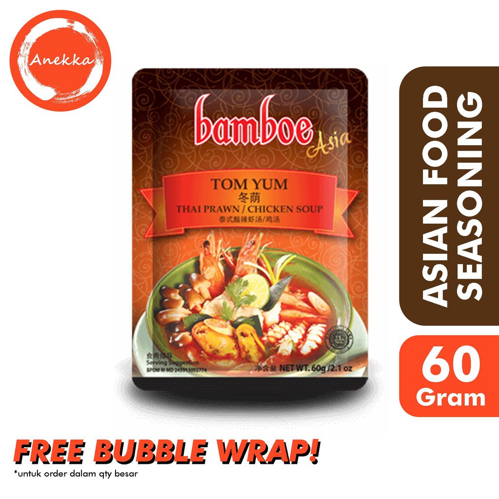 

Bamboe Asia Tom Yum, Thai Prawn / Chicken Soup [Sachet 60gr]