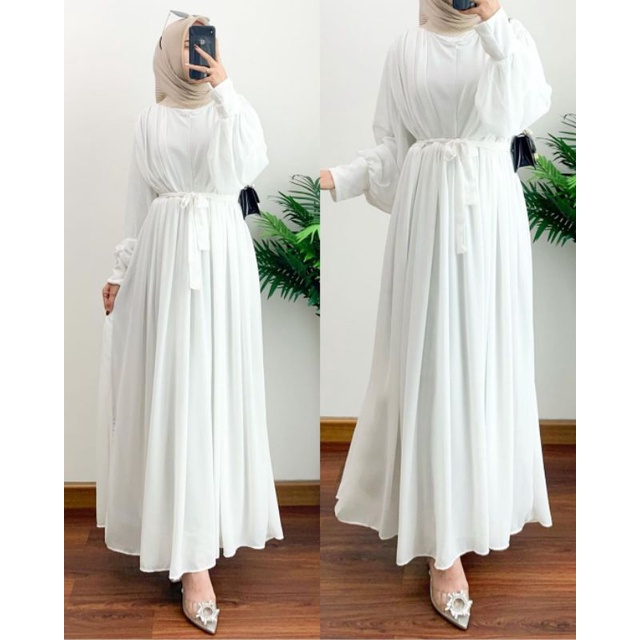 ELSA DRESS BROKEN WHITE