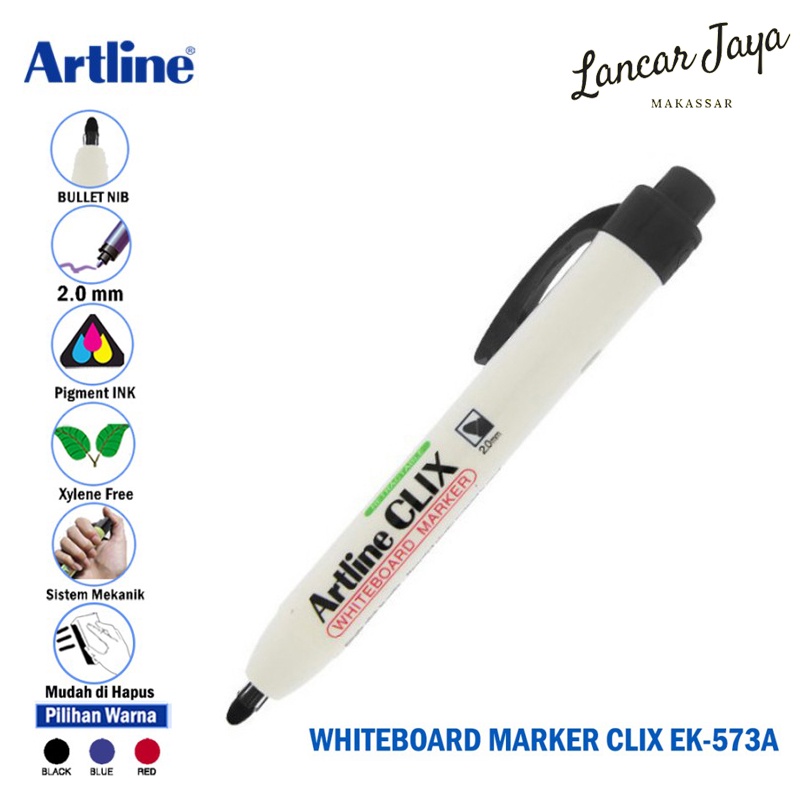 

Spidol Papan Putih Whiteboard Marker ARTLINE CLIX EK-573A