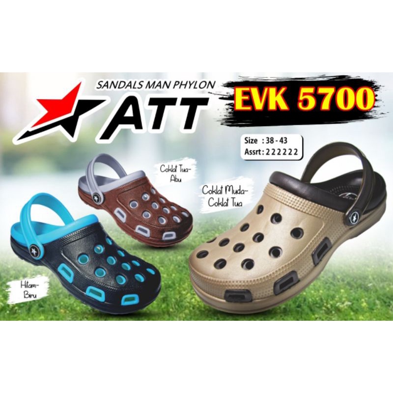 ATT EVK 5700 B / SENDAL FLIP FLOP KARET DEWASA / SENDAL BAIM / SENDAL KODOK / SENDAL ATT KRET DEWASA