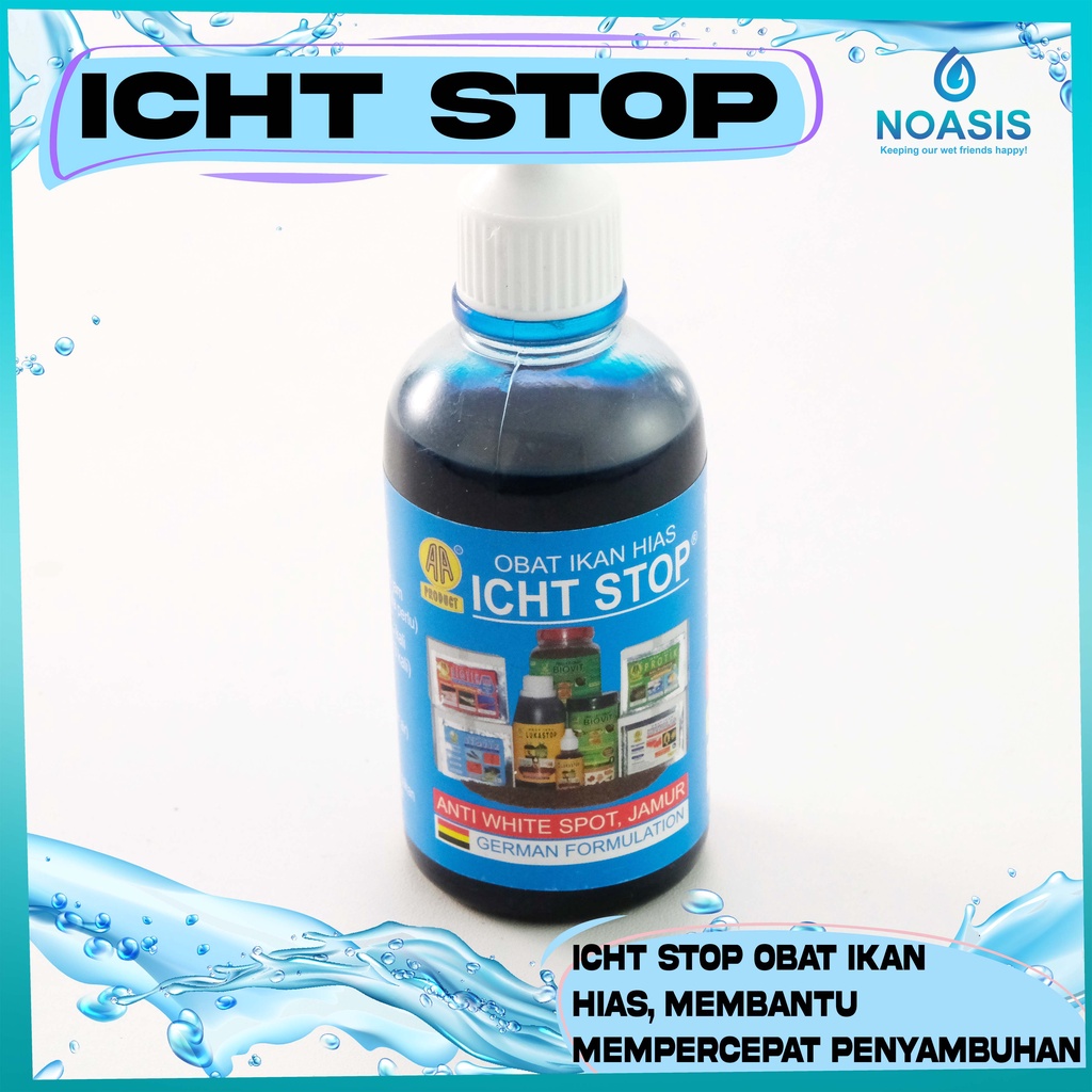 ICHT STOP OBAT IKAN HIAS ANTI WHITE SPOT / BINTIK PUTIH / JAMUR 30 ML