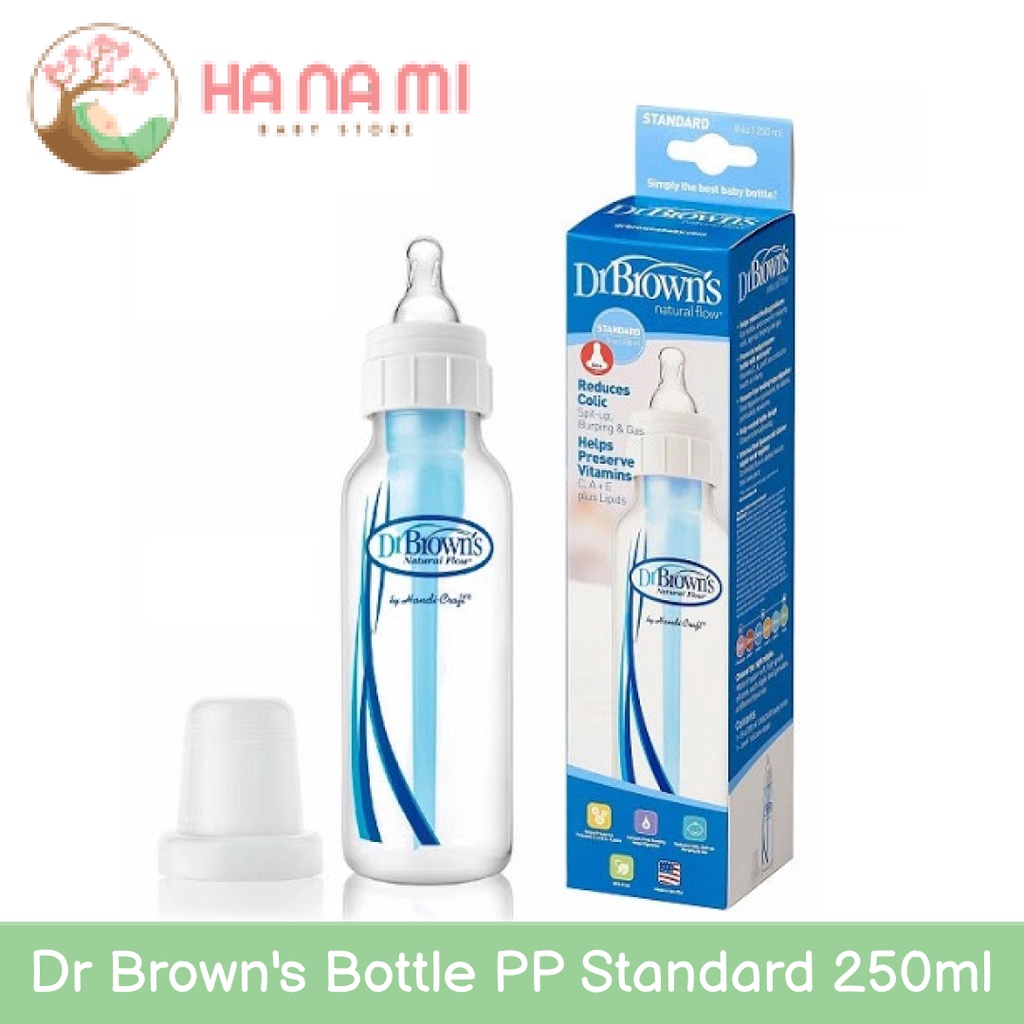 Dr.Brown's 2oz / 4oz / 8oz PP Standard Baby Bottle / Botol Susu / Botol Bayi