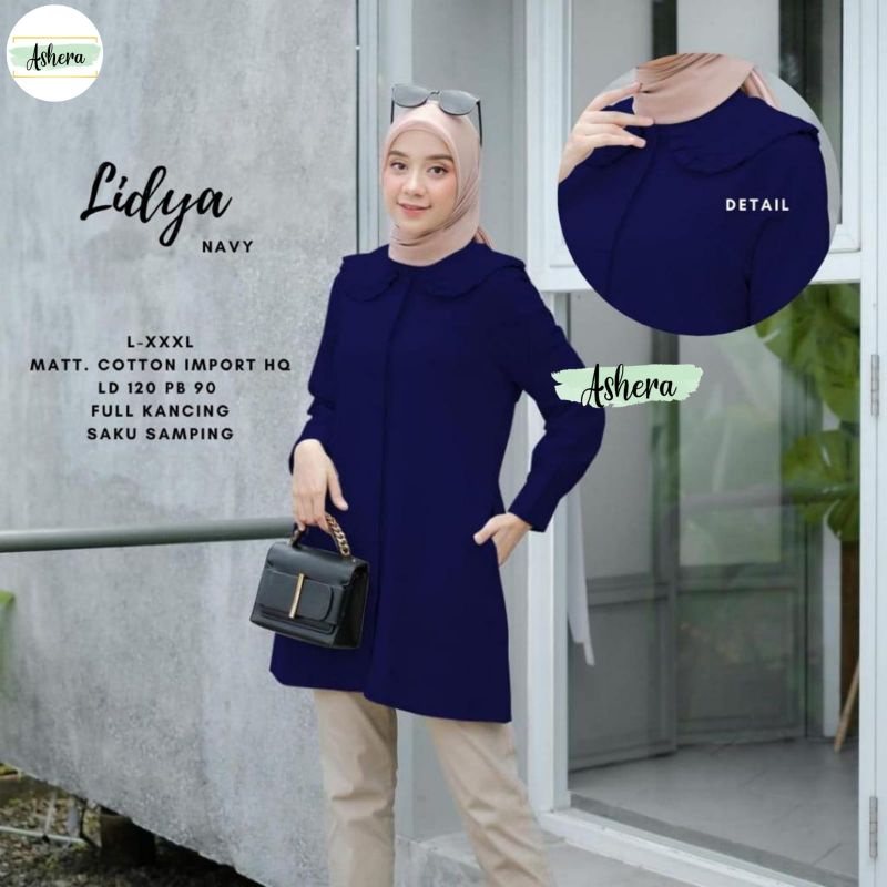 Lidya tunik//Tunik//Tunik Wanita//Tunik Muslim//Tunik Daily//Tunik Wanita//Tunik Muslim