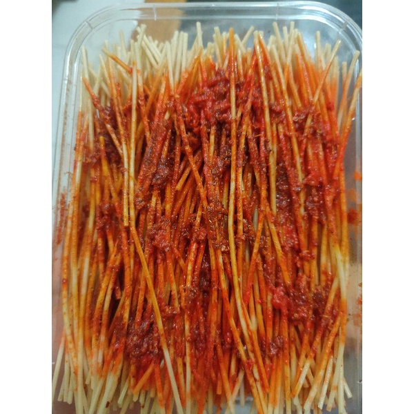 

lidi/biting original,pedas,balado,mix