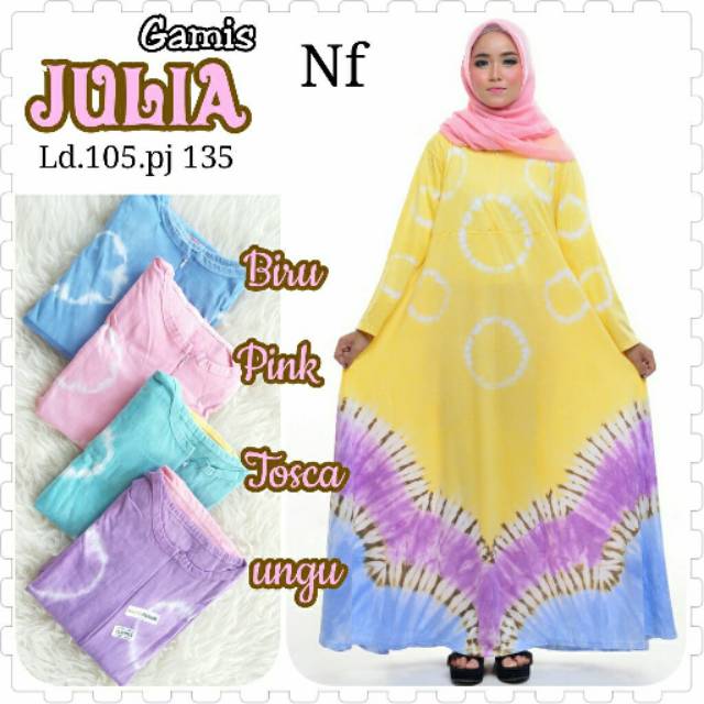 Gamis kaos Julia | Batik kaos modern