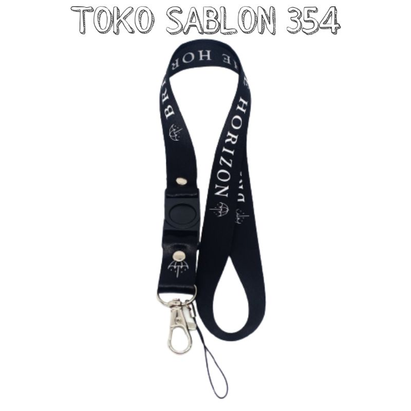 

LANYARD BAND BRING ME THE HORIZON TALI ID CARD GANTUNGAN HP PODS NAME TAG BMTH