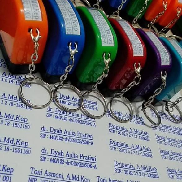 

✻FY Stempel nama NIP Dokter Perawat 13x43mm ✻ ★★★★
