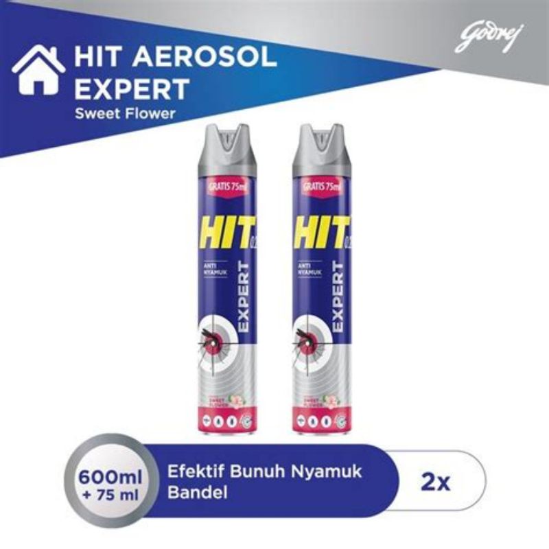 Hit Aerosol Expert  600+75ml ,Sweet Flower,Blooming Tea,Cytrus