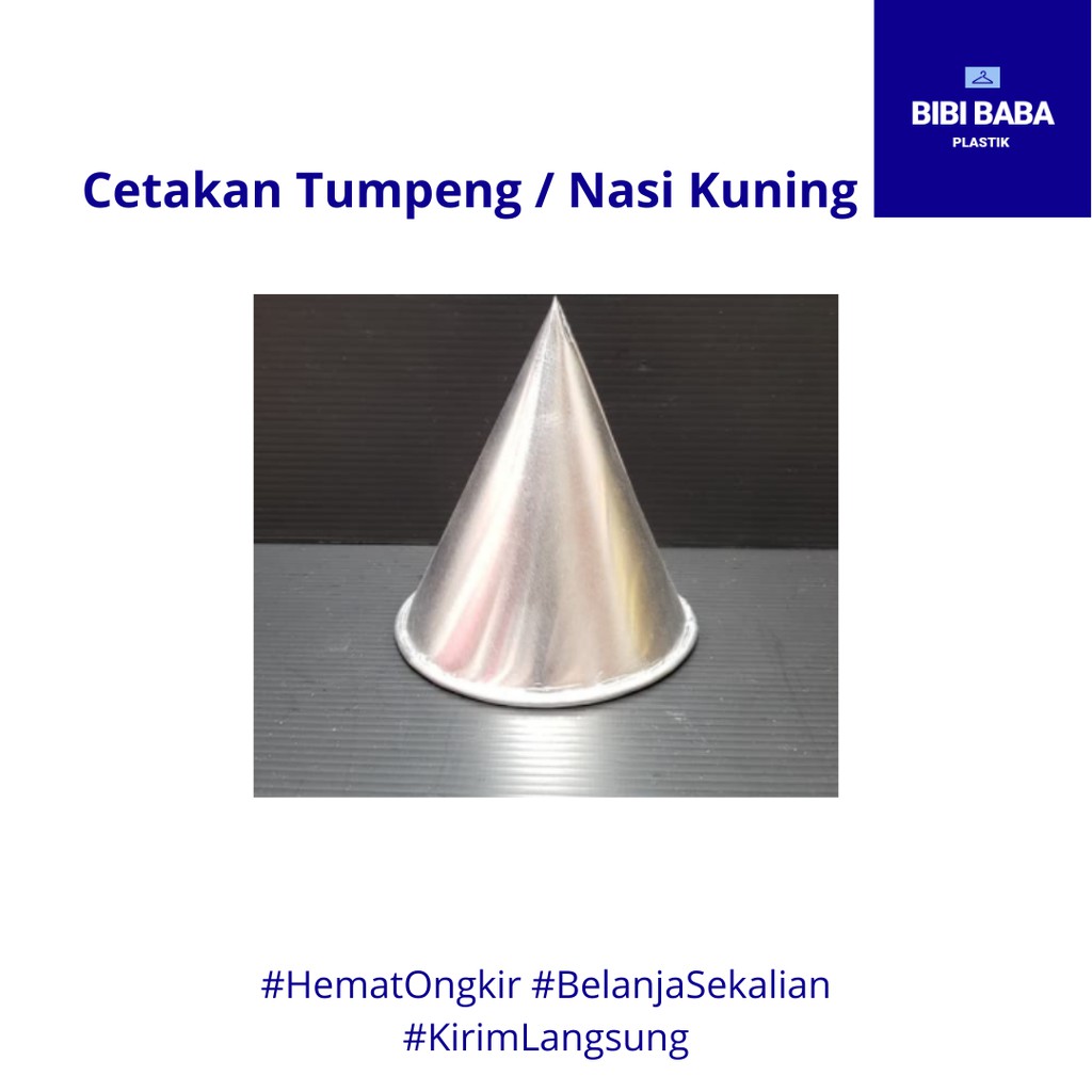 cetakan nasi tumpeng/nasi kuning besar - aluminum anti karat