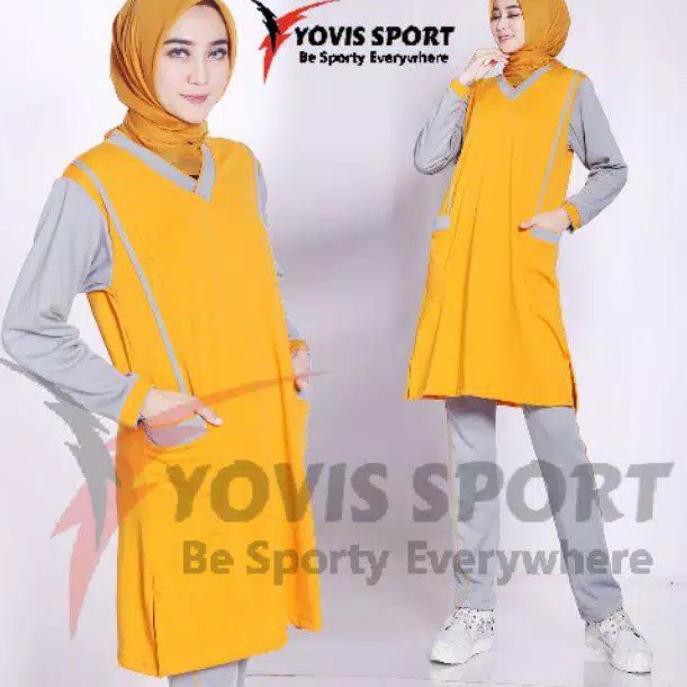 Po6CodeSETELAN TUNIK JUMBO TERMURAH/BAJU SENAM.MUSLIMAH JUMBO.SIZE/BAJU SENAM YOVIS JUMBO(populer) Z