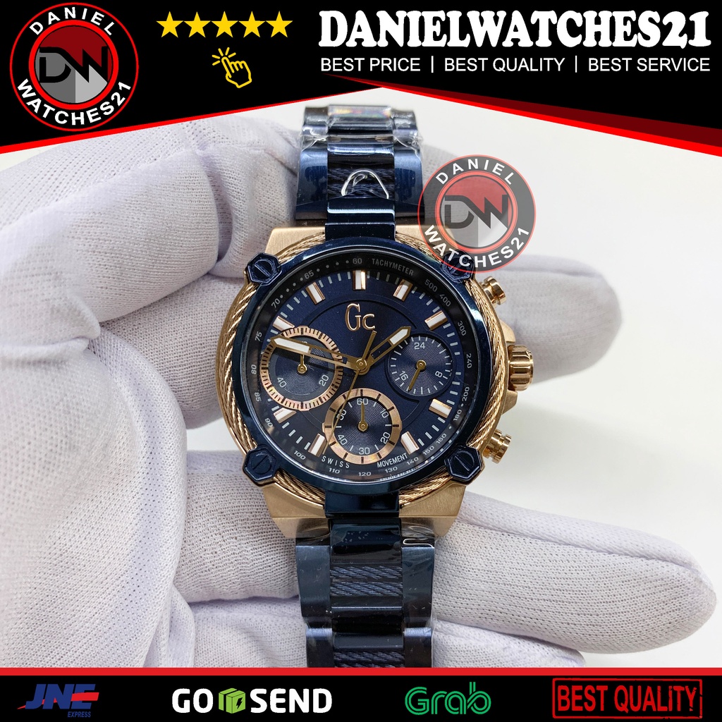 JAM TANGAN MODEL GC CABLECHIC CHRONO BLUE Y16015l5