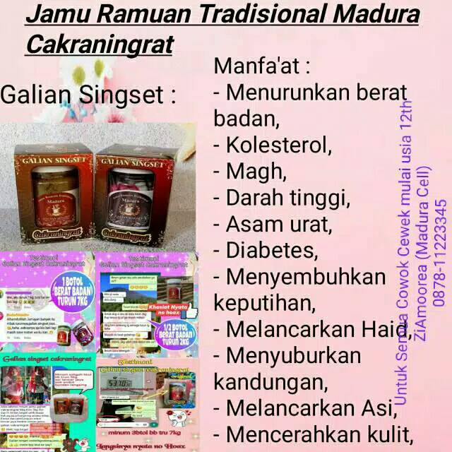 Jamu Galian Singset Ampuh Turunkan Berat Badan Diet Sehat Alami Herbal Ramuan Tradisional Madura Shopee Indonesia