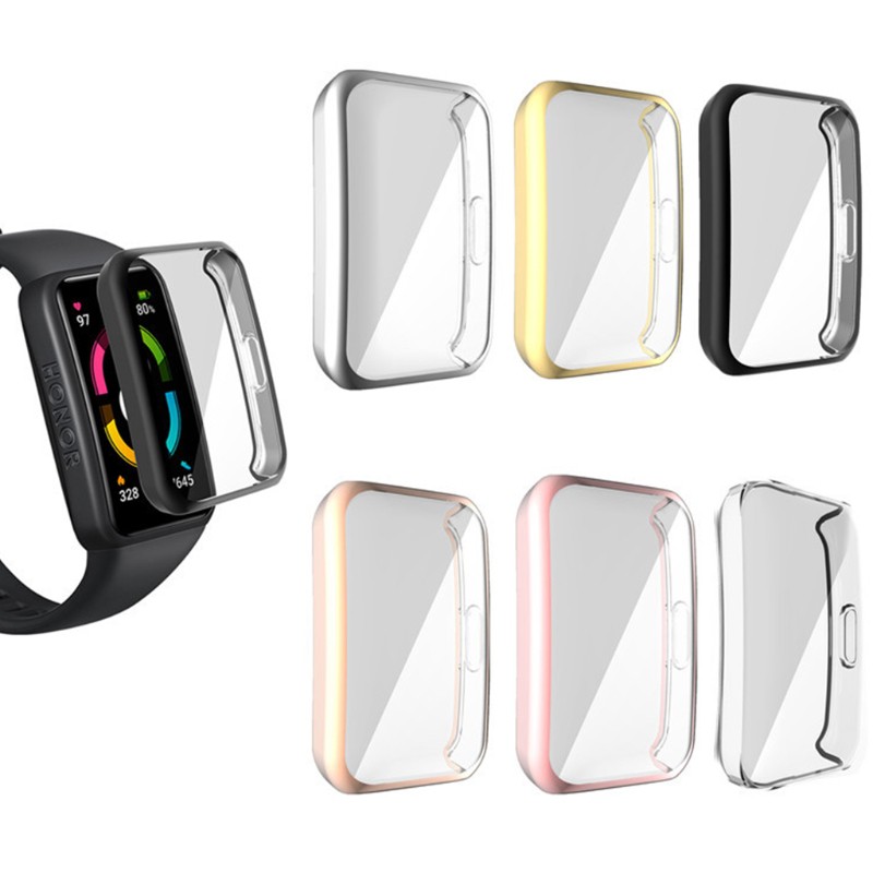 Vivi Casing Soft Case Tpu Electroplating Untuk Huawei Honor Band 6