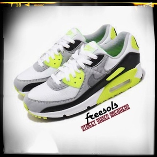 lime green and black air max 90