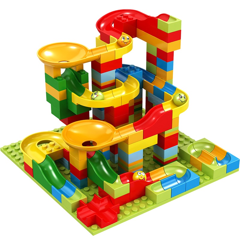 Mainan Edukasi Anak Track Maze Toy Bricks Marble Race Run Maze- mainan bangunan