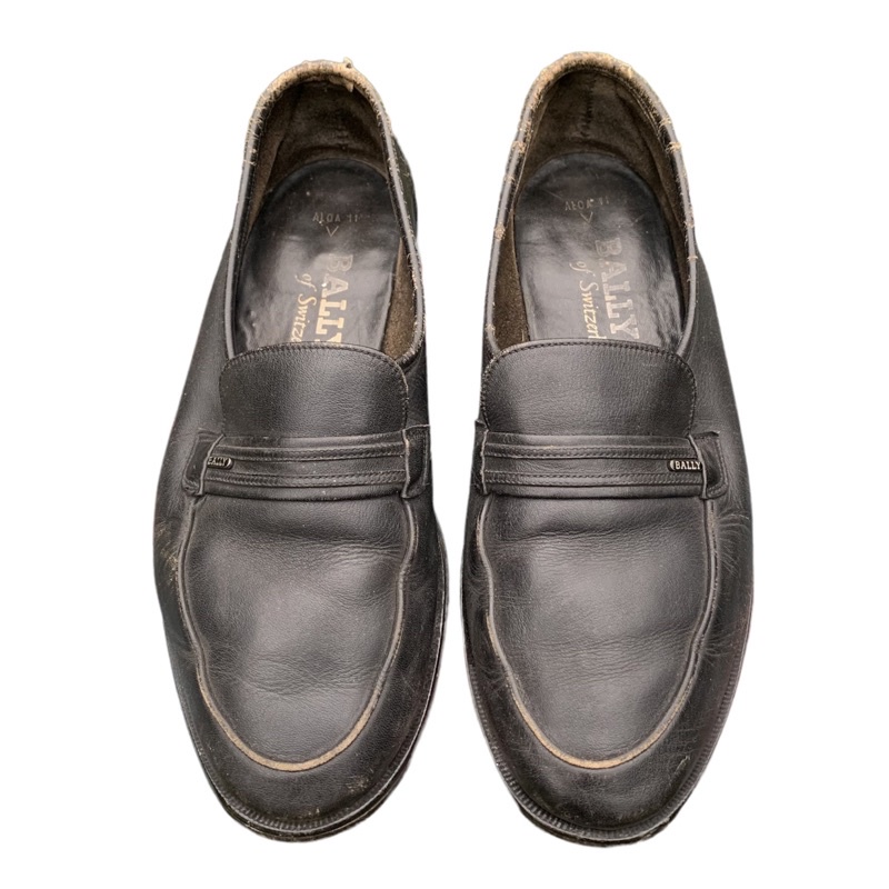 sepatu Bally leather pantofel pria second original