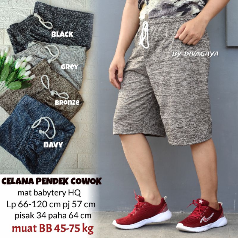 CELANA PENDEK COWOK DEWASA BB 45-75 KG