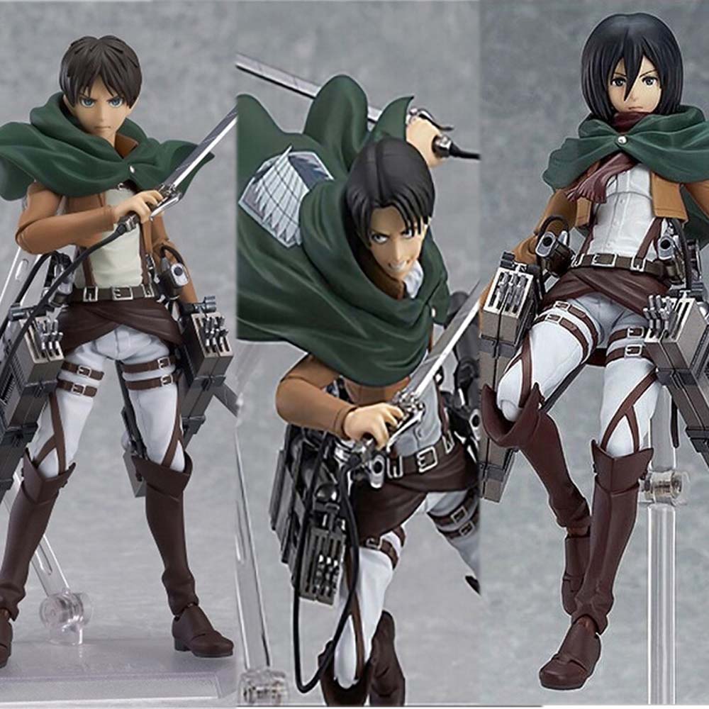 Needway  Mainan Action Figure Model Anime Eren Jaeger Attack On Titan 203 207 213 Bahan Pvc