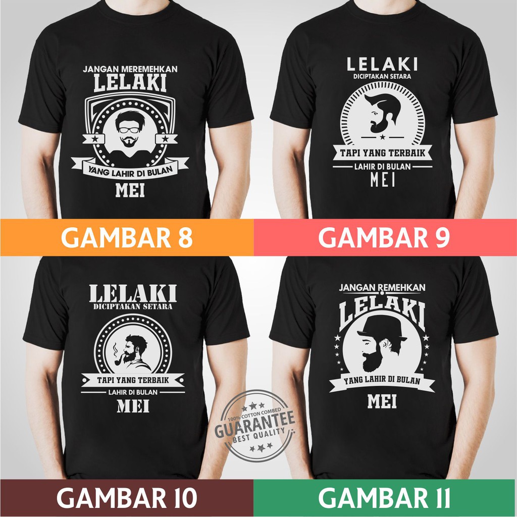 Kaos Distro QUALITY PREMIUM Lelaki Terbaik Lahir Di Bulan Agustus