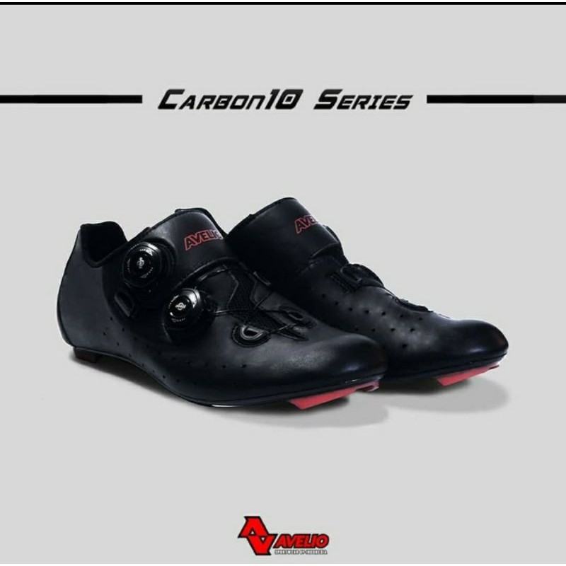 Sepatu Avelio Cleat Road Bike Carbon 10 - Shoes Road Bike Carbon - Sepatu Cleat Sepeda Roadbike