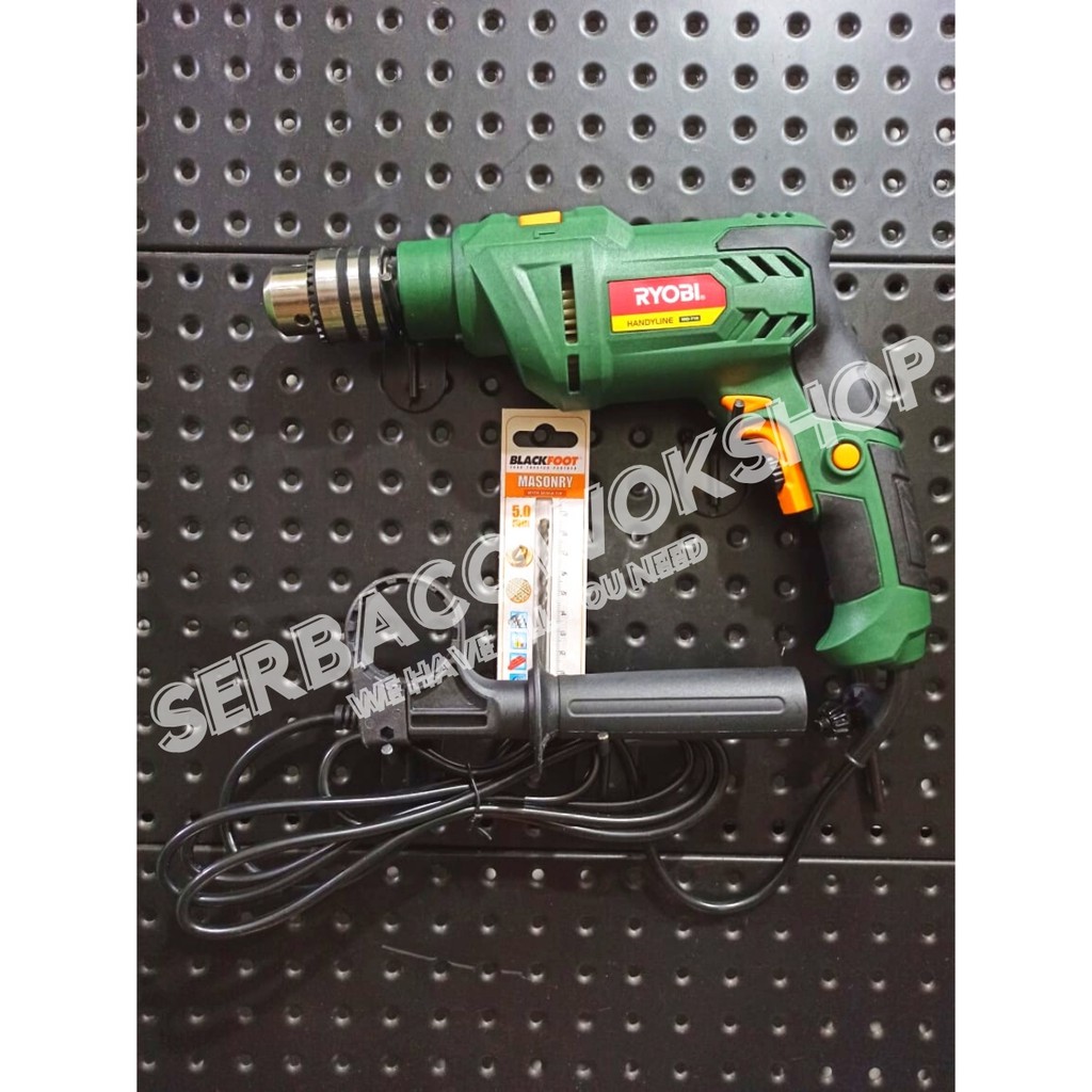 Ryobi Mesin Bor Impact Drill 13 Mm Kyocera HID-710 + Bonus Mata Bor Satuan Termurah Berkualitas