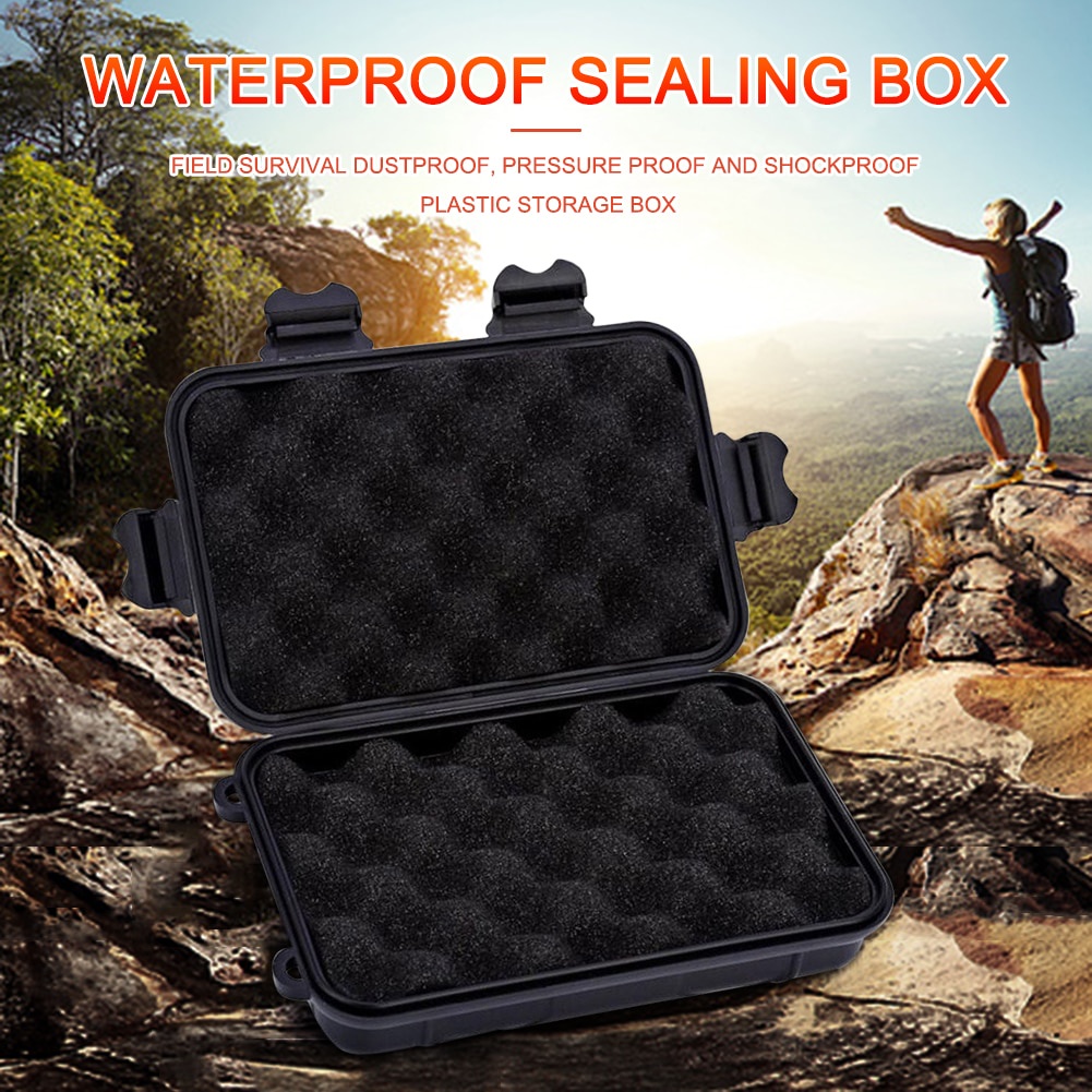 Taffware Kotak Penyimpanan anti air anti benturan storage box cocok untuk melindungi barang saat bepergian Kotak Pelican Storage Box Dustproof Waterproof Wild Survival Storage Box Shockproof Storage Box for Outdoor