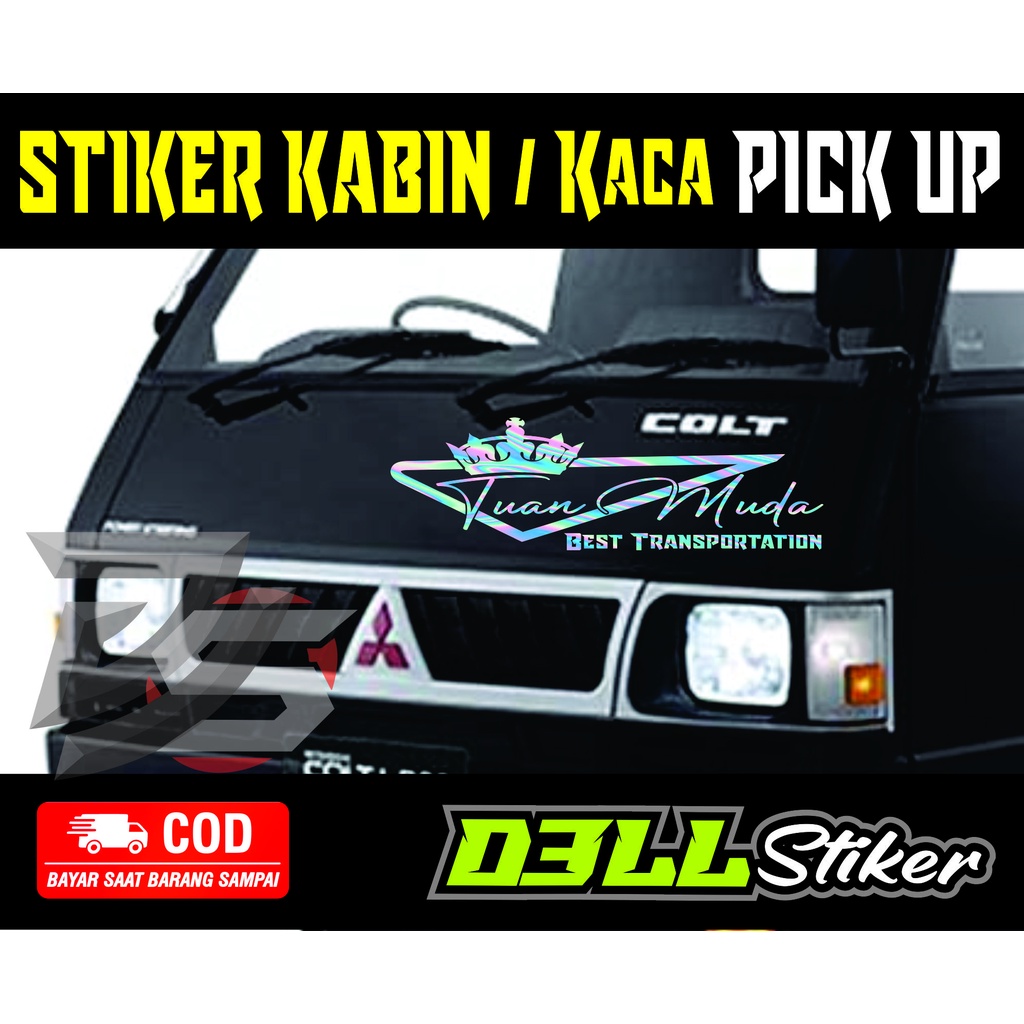 Stiker l300 stikerkabin depan l300 cutting stiker l300 stiker depan mobil / Tuan muda