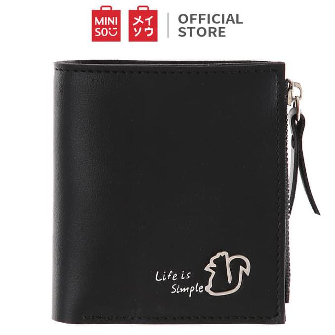 MINISO Dompet Pendek Wanita Binatang - Hitam