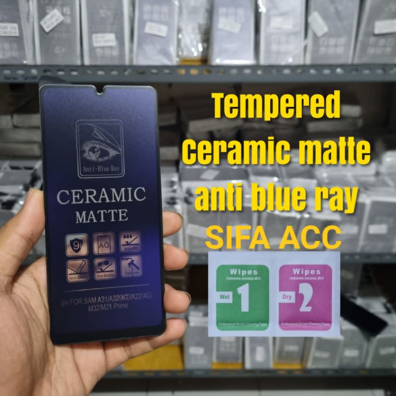 Xiaomi Redmi 9C/Redmi 9A/Redmi 9T/Redmi Not9/Not9Pro Anti Gores Ceramic/Tempered galas blue Mate Alt