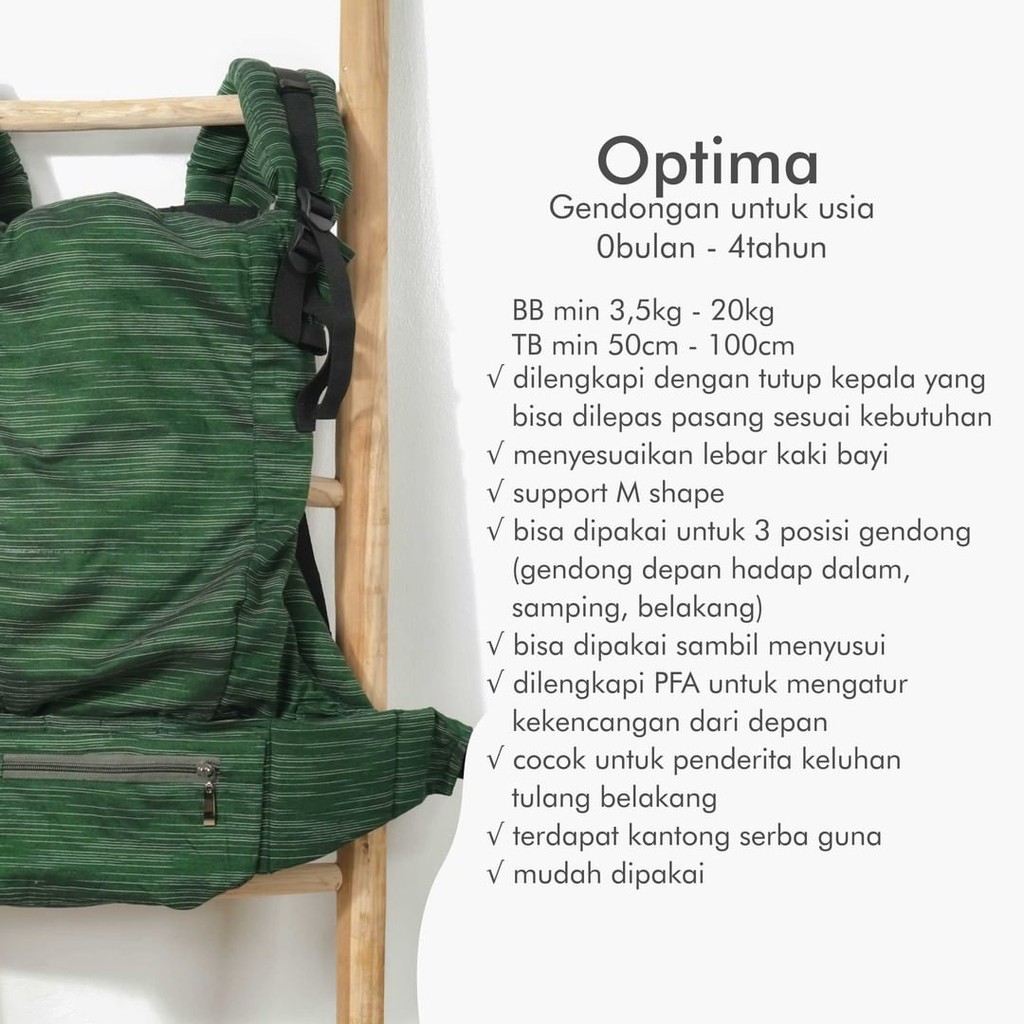 gendongan SSC Nana optima gerimis / Nana Baby Carrier