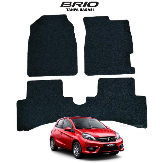 Karpet Mobil Honda Brio - Tanpa Bagasi / Karpet Mie Brio / Karpet Coilmat Brio / DSMkarmob