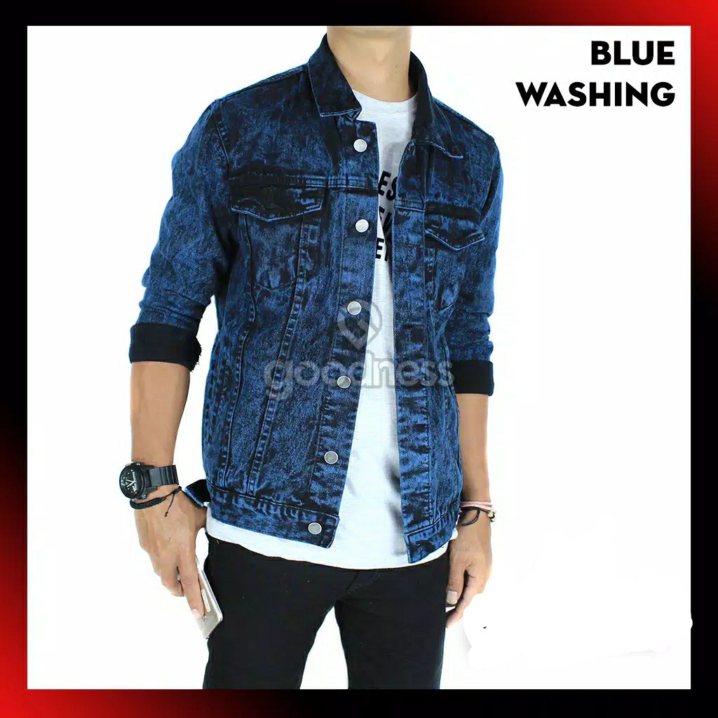 Jaket Jeans Pria Redwash Premium