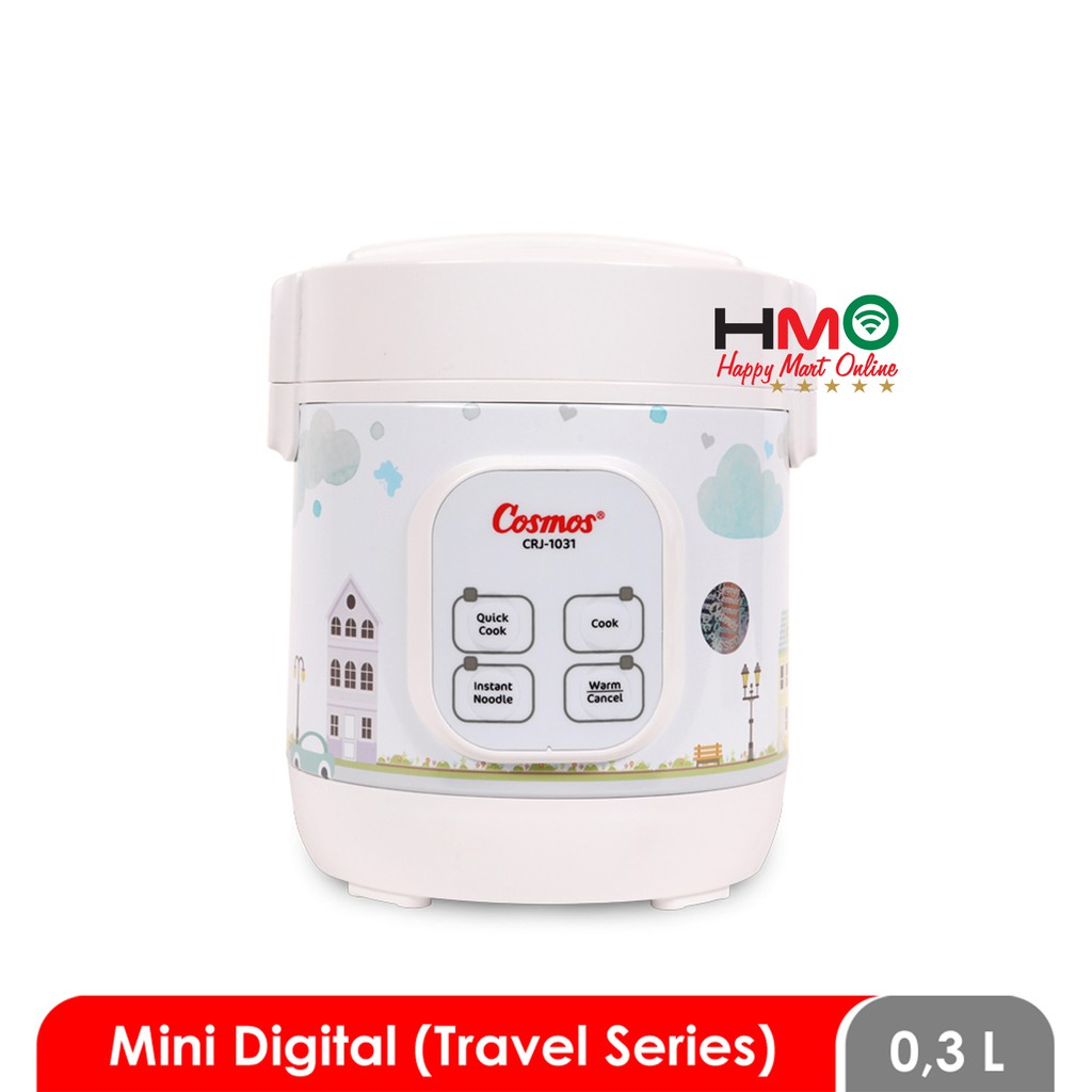 Terbaik Cosmos Crj-1031 Rice Cooker Mini Digital Travel Series 0.3 Liter Cosmos