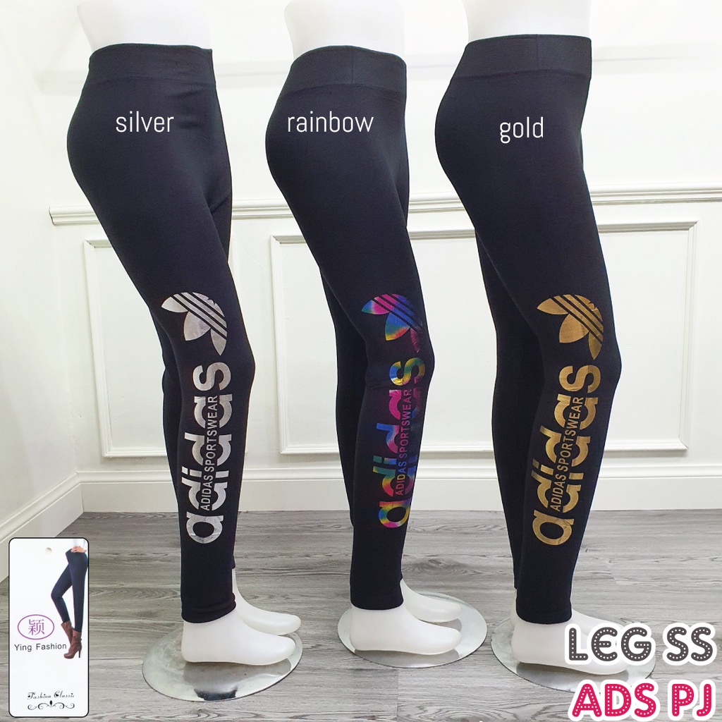 Legging Sablon Samping (SS) ARROW / Legging Fashion Wanita / Leging jumbo wanita