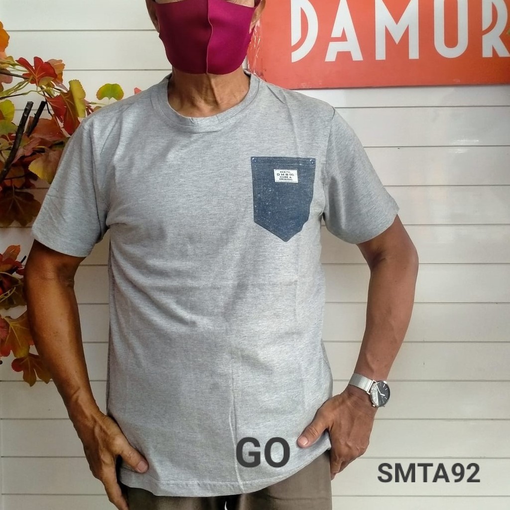 gos  L-1 DAMOR (CRESSIDA) Slimfit Misty Kaos Oblong Baju T-Shirt Kaos Distro Dakwah Kaos Pria