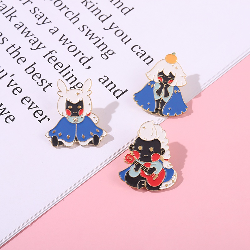 Bros Pin Enamel Desain Kartun Anime Untuk Hadiah Teman