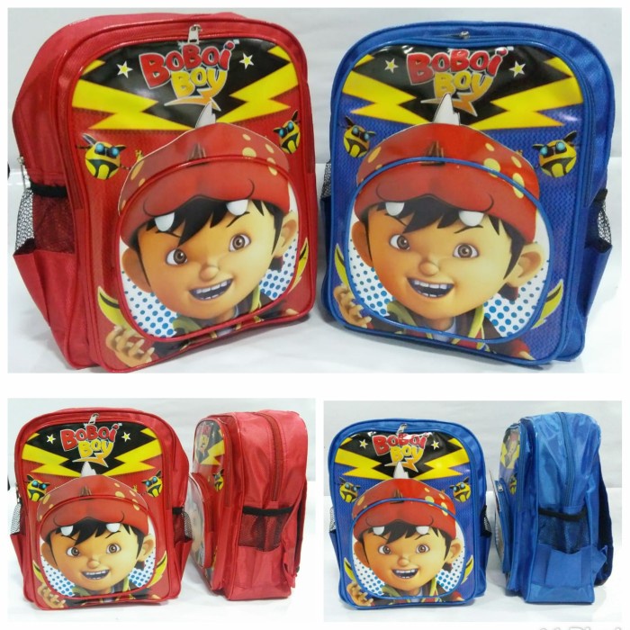 NEW Tas ransel anak Boboboy Boboiboy bobo Boboi Boboy boi boy merah biru