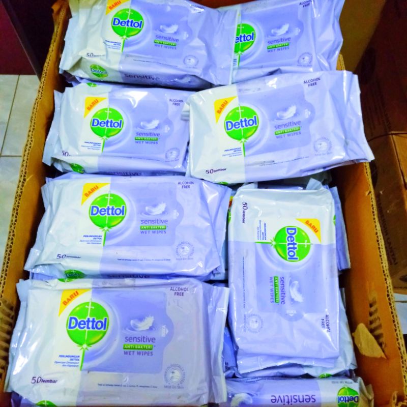 Dettol Tissue Basah Sensitive Isi 50 Lembar