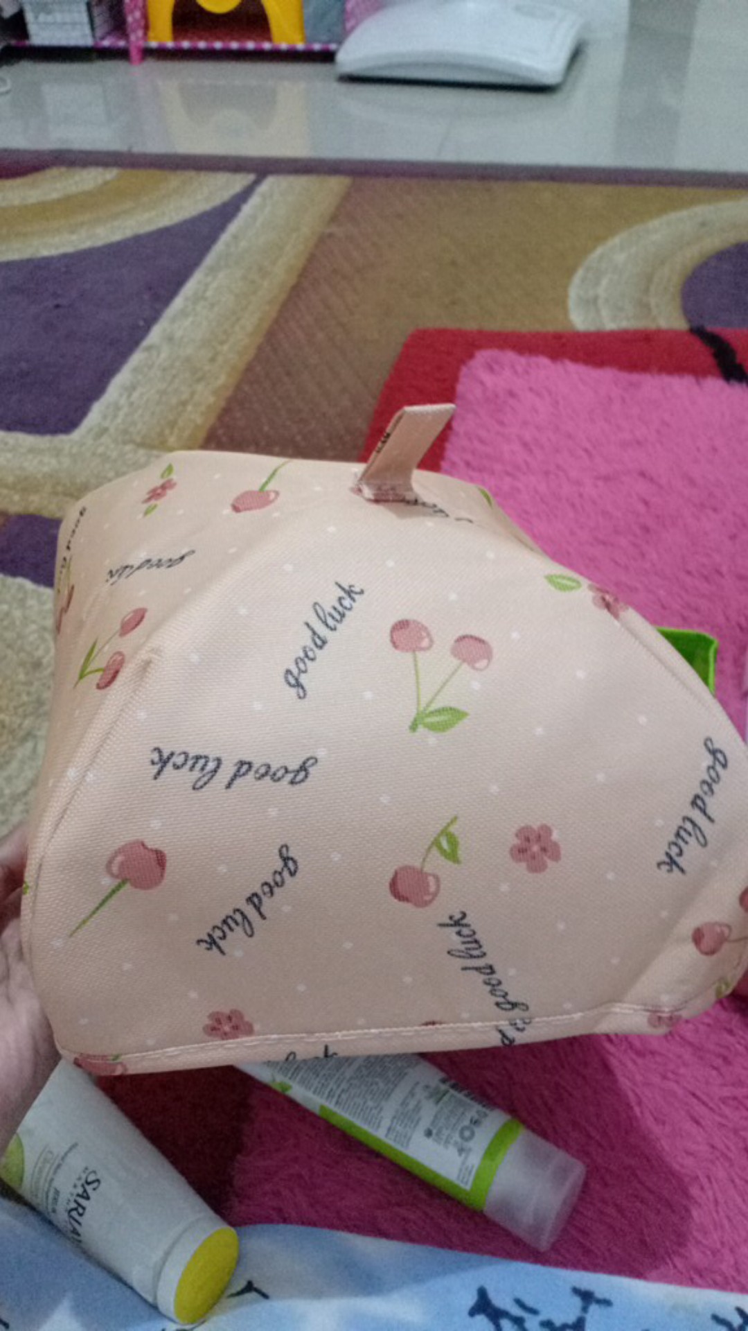 Plazashop♨ Cod Ts188 Tutup Tudung Saji Lipat Kecil Penutup Penahan Panas Makanan Alumunium Foil