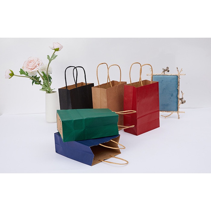 

NEW PAPER BAG WARNA Kantong karton polos, kantong kotak souvenir KAYO - hijau muda