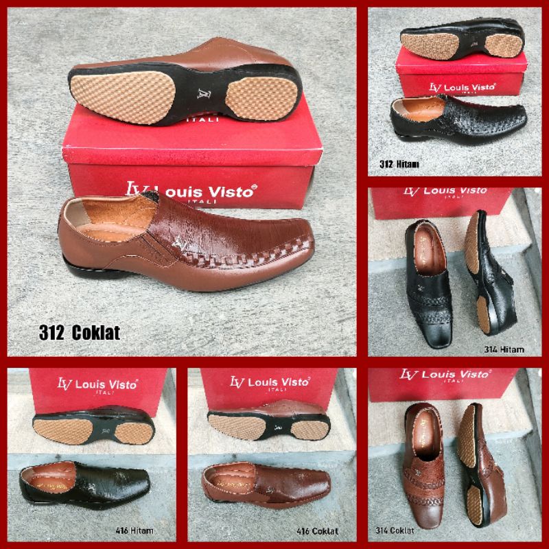 Sepatu Pantovel Louis Visto sol karet pentil