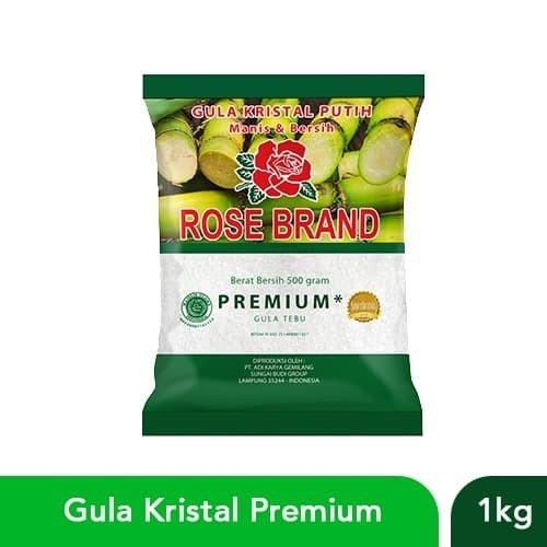 GULA KRISTAL PREMIUM ROSE BRAND 1 KG HALAL