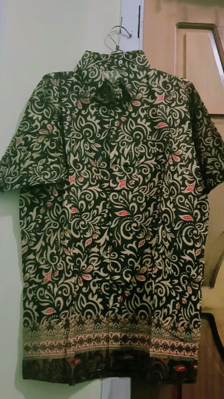 (ori _5 Varian Warna) Wou Batik Couple  amalia Brokat -modern Batik Sarimbit Brokat Kebaya - Ljf