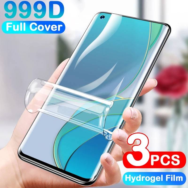 Screen Protector Hydrogel Film For OnePlus 7t / 7 pro / 7 / 7t pro / 6t / 6 / 5t / 5 / 8 / 8 pro / 8t / 9 / 9 pro / 9R Soft TPU Full Cover Not Glass