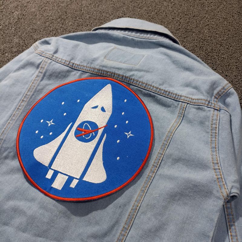 Backpatch bordir / Emblem bordir besar NASA premium best quality