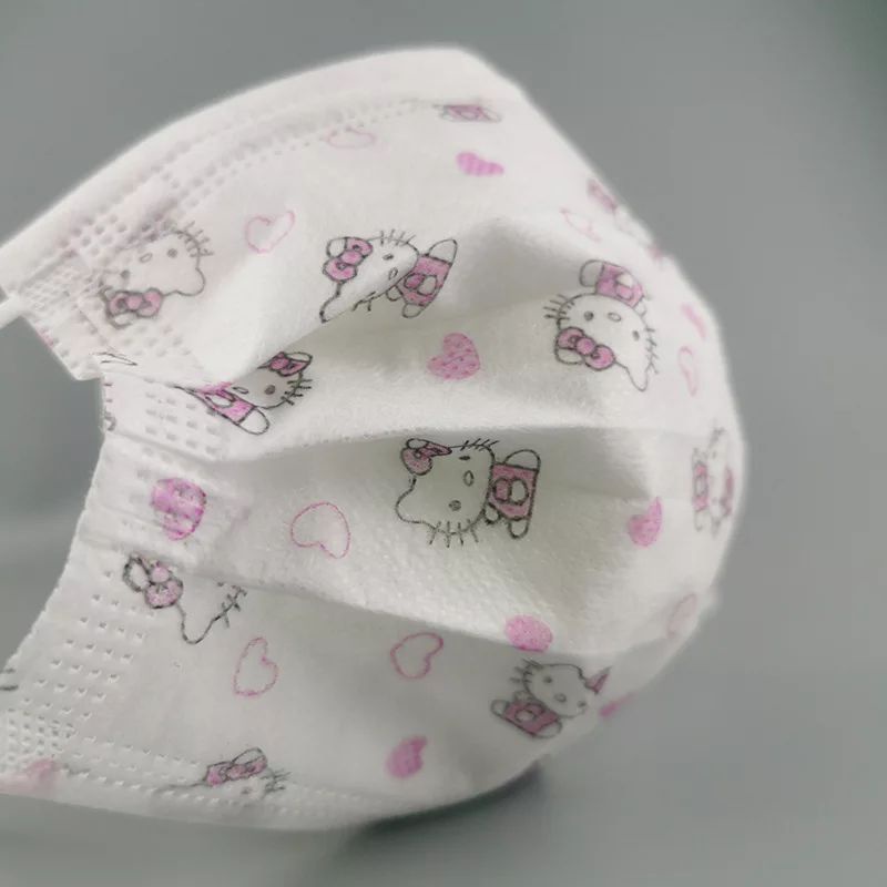 Masker anak motif Hello kitty